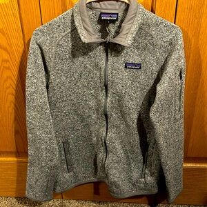 Women’s Grey Patagonia Better Sweater Fleece Jacket. Sz Medium. Gently loved